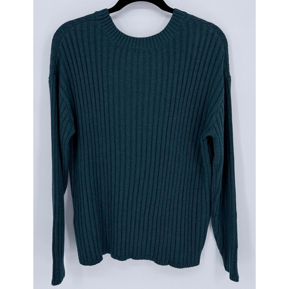 Jessica Simpson Ribbed Knit Sweater Teal‎ Size M NWT